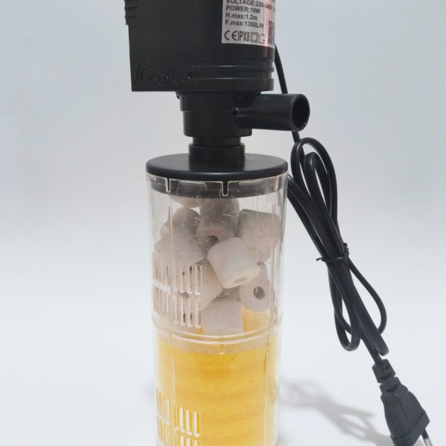 فيلتر + مضخة أكسيجين 18w . 1300l/h